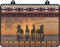 Aztec Horse Electric Stove Top Cover,Black Cat Stove Cover for Glass Top Electric Stove,Astrology Heat Resistant Flat Top Stove Mat Countertop Protector