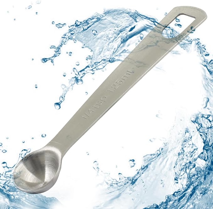 1/12 Tbsp (1/4 Tsp | 1.25 Ml) Measuring Spoons | Stainless Steel, For Coffee Powder, For Grains, For Loose Tea