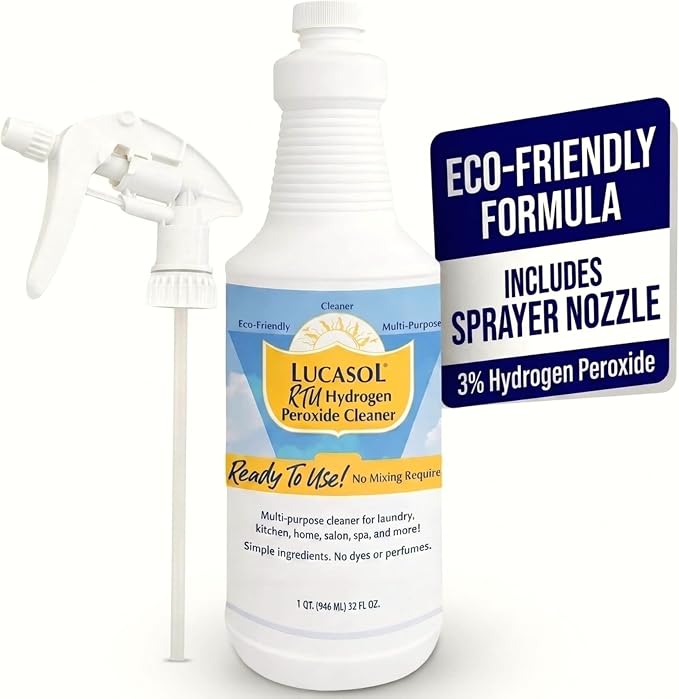 Lucasol Food Grade Hydrogen Peroxide 3% Ready to Use Surface Cleaner