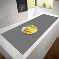 Silicone Mat Roll, Heat Resistant Kitchen Countertop Protector | 17IN X 5FT, Grey | Non-Slip Table Mat Desk Saver Pad, Multi-functional Cuttable Silicone Mats, Craft Mat
