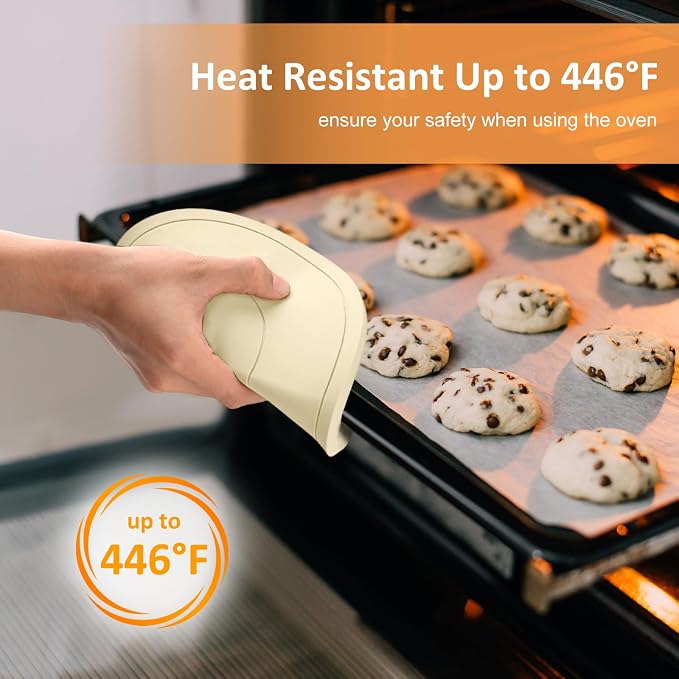 Silicone Trivet Mats 3 Pack Heat Resistant Pot Holders, Multipurpose Non-Slip Hot Pads for Kitchen Potholders, Hot Dishers, Jar Opener, Spoon Holder (Apricot)