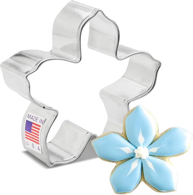 Ann Clark Forget-Me-Not Flower Cookie Cutter, Small 2.75" Made in USA | Perfect Size and Shape, America’s Largest Cookie Cutter Maker, Food-Safe American Steel