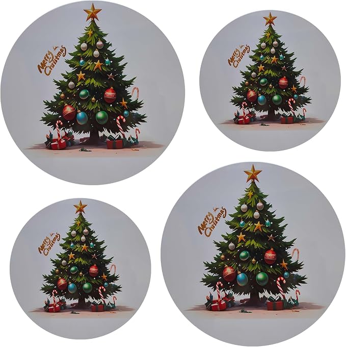 Kerixi Electric Stove Burner Covers Range Top For Expanding Counter Space Stovetop Decor (Christmas tree)