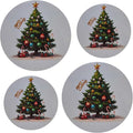 Kerixi Electric Stove Burner Covers Range Top For Expanding Counter Space Stovetop Decor (Christmas tree)