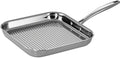 Tramontina Signature Tri-Ply Clad Stainless Steel 11-Inch Square Grill Pan | Induction-Ready, Dishwasher-Safe, NSF-Certified, Made in Brazil