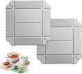 Magnetic Silicone Trivet Mat - Heat Resistant Hot Pad for Hot Dishes, Pots & Pans, Non-Slip Table & Countertop Protector (2, Gray)