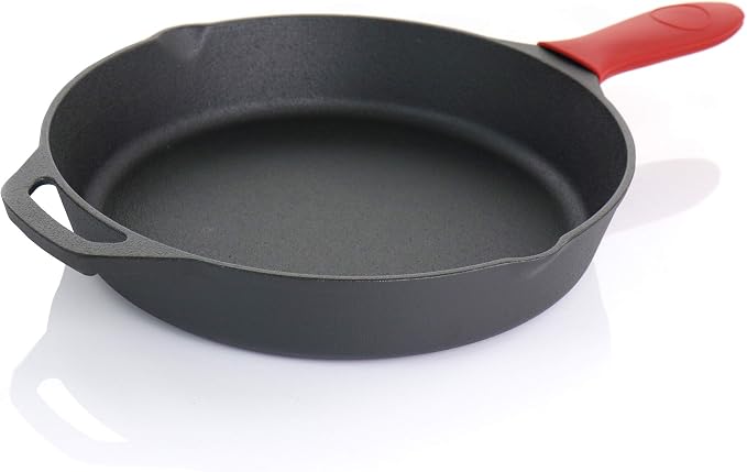 MegaChef Pre-Seasoned 9 Piece Cast Iron Skillet Set