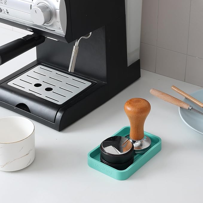 MicoYang Silicone Kitchen Sink Organizer Tray for Multiple Usage,Easy Clean Sponges Holder for Kitchen Bathroom Counter or Sink,Dish Soap Dispenser,Scrubber,Bottle,Cup Mint 4.9”x 3.2”
