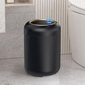 Motion Sensor Bathroom Trash Can with Lid,Black and Gold Garbage Can | 3 Gallon Automatic Bathroom Garbage Cans,Black Garbage Bin,Touchless Sensor Trash Bin,Small Waste Basket for Bedroom,Office