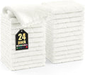 Homaxy 24 Pack Super Soft & Absorbent Dish Cloths, 10" x 10", White | Coral Velvet, Nonstick Oil Fast Drying Microfiber Cleaning Cloth, No Lint Household Dishcloths