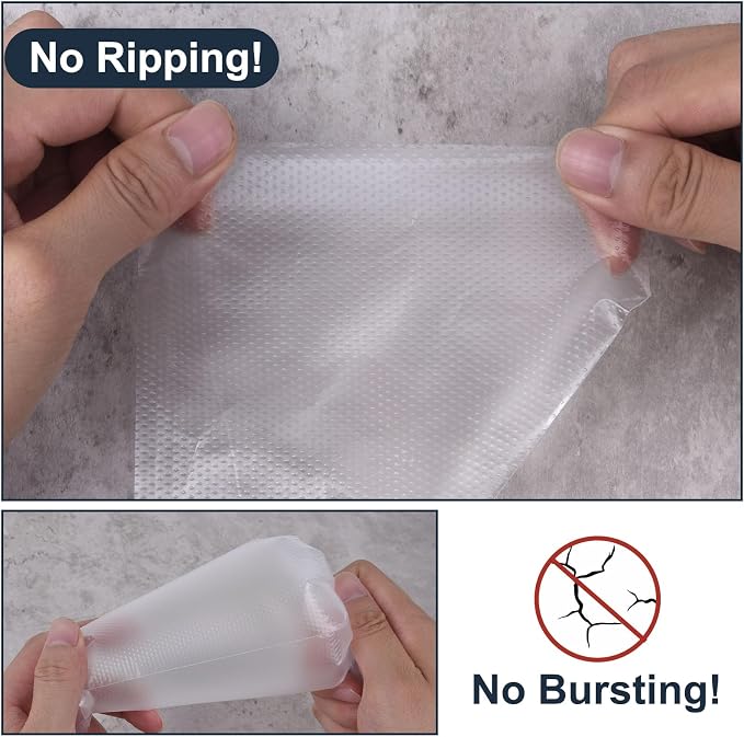 Engorgio 200 Pcs Disposable Mini Piping Bags 8 inch Pastry Bag Pastry Crimpers Small Piping Bags Disposable Pastry Bags For Cake Macarons Dessert Decorations Cookies Baking Cupcakes (Clear)