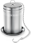 House Again Tea Infusers, Extra Fine Mesh Tea Strainers for Loose Tea, Updated Slim Threaded Lid & 304 Stainless Steel, Loose Leaf Tea Steeper for Brew Tea Spices & Seasonings