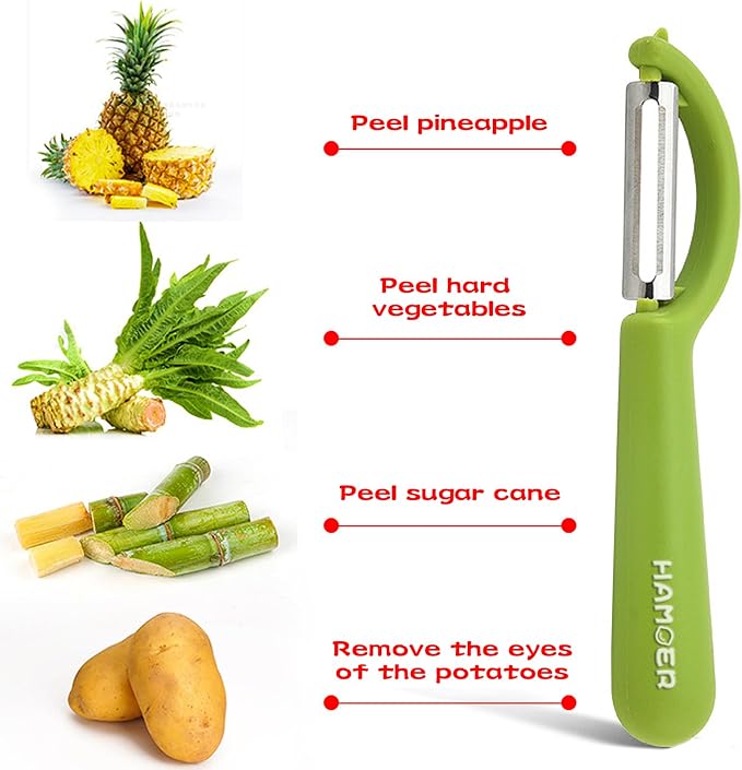 Vegetable Fruit Swivel Peeler Good Grips Handle Easy to Clean | Modern minimalist ergonomic handle,Simple structure,Multifunctional,Cartorya peeler,Blade guard