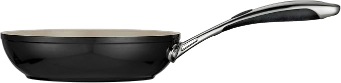 Tramontina Ceramica Deluxe 8-Inch Small Frying Pan | Ceramic Non Stick Skillet, Oven-Safe, Metallic Black
