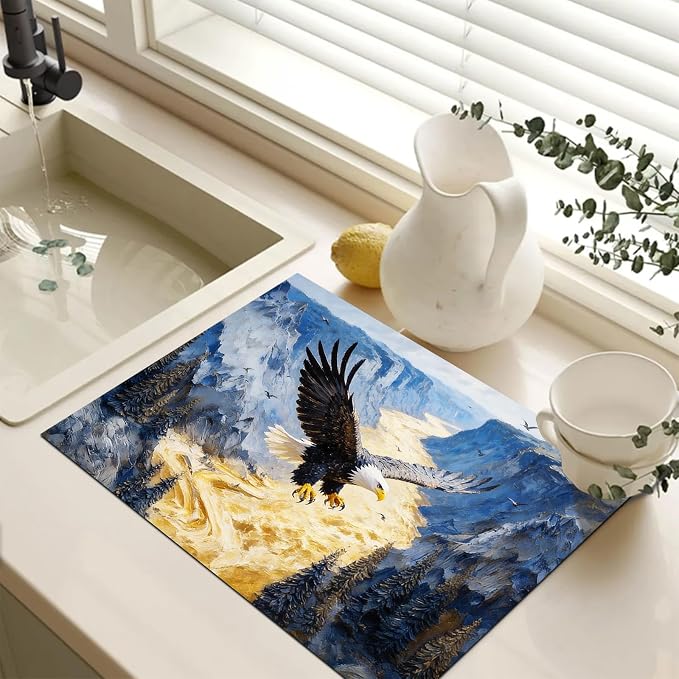 HOMETITUTE Spring Stove Top Cover 28x20 Eagle River Landscape Heat Resistant