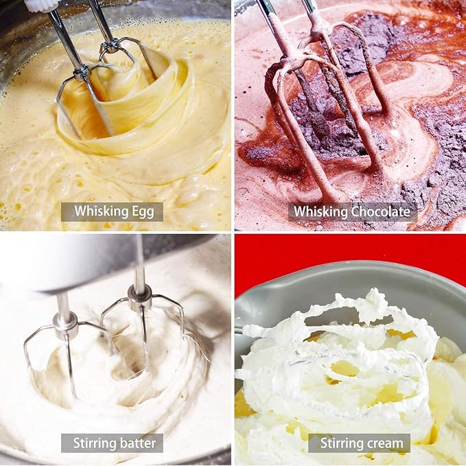 Hand Mixer Beaters Attachments for KitchenAid, KHM2B, Stainless Steel | WPW10490648 W10490648 Replacement Beaters for Kitchen Aid KHM Handheld Mixer, Easy Installation, Dishwasher Safe, Mix Easily