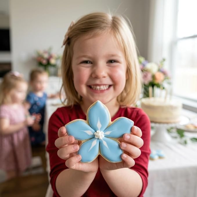 Ann Clark Forget-Me-Not Flower Cookie Cutter, Small 2.75" Made in USA | Perfect Size and Shape, America’s Largest Cookie Cutter Maker, Food-Safe American Steel