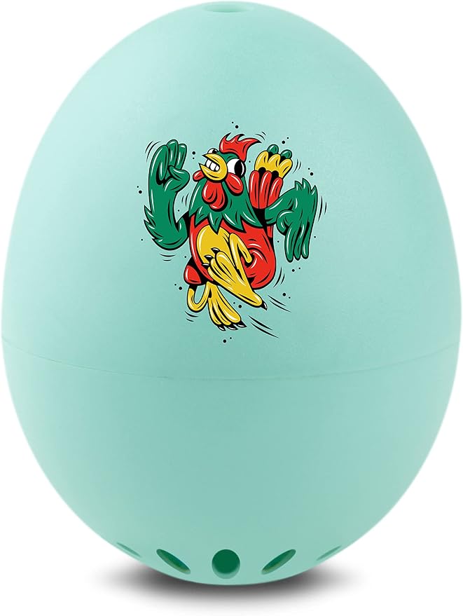 Chicken Dance BeepEgg – Egg Timer for Boiling Eggs – Musical Egg Cooker for Soft, Medium, Hard Boiled Eggs – Food Safe – Singing Floating Egg Timer – Egg Cooker for 3 Levels of Doneness - Brainstream