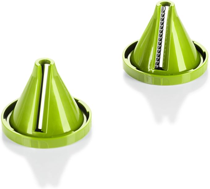 Genius Nicer Smart 3 Pieces Cutter Decorative Spirals Juliennes Julietti Vegetable Spaghetti, Kiwi