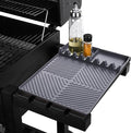 Find law Silicone Tools Mat for Griddle & Kitchen Countertop | Grey Side Shelf Spatula Mat with Drip Pad for Blackstone Weber Traeger Pit Boss Flat Top Grill Smoker, BBQ Gifts for Men