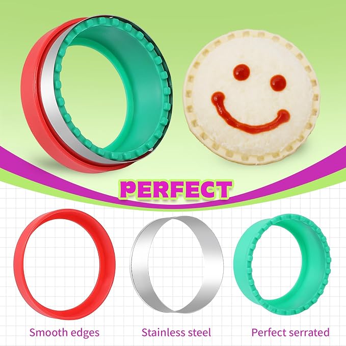 32 Pcs Sandwich Cutter and Sealer Set, Bread Decruster Sandwich Cutter Pancake Maker & Fruit Vegetables Cutter Shapes, Bento Lunch Box Food Decor Tool for School Party Snack DIY