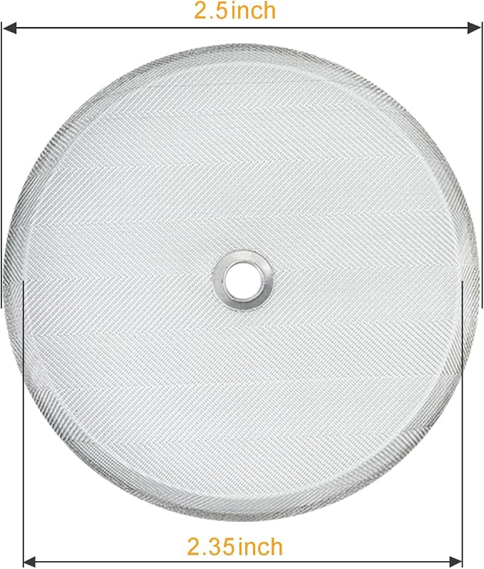 8 Pieces French Press Replacement Filters 2.5 Inch Stainless Steel Mesh, French Press Filters Replacement Screen for 12oz/2.5 Inch Wide French Press Coffee Press