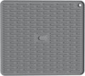 ME.FAN Silicone Dish Drying Mat for Kitchen Counter, Dish Drying Pad for Sink, Refrigerator or Drawer, Countertop Protection Pad L - 18''×16'' - Grey