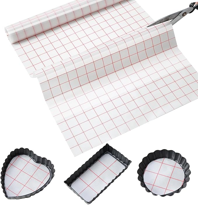 Silicone Baking Mat Roll 16IN*5FT Free Cutting, Non-Slip Pastry Mat, Non-Stick Reusable Air Fryer Liner, Oven Liners, Counter Mat, Freeze Dryer Mat, Easily Cut to Size Fit All Ovens Pans Tins Dishes