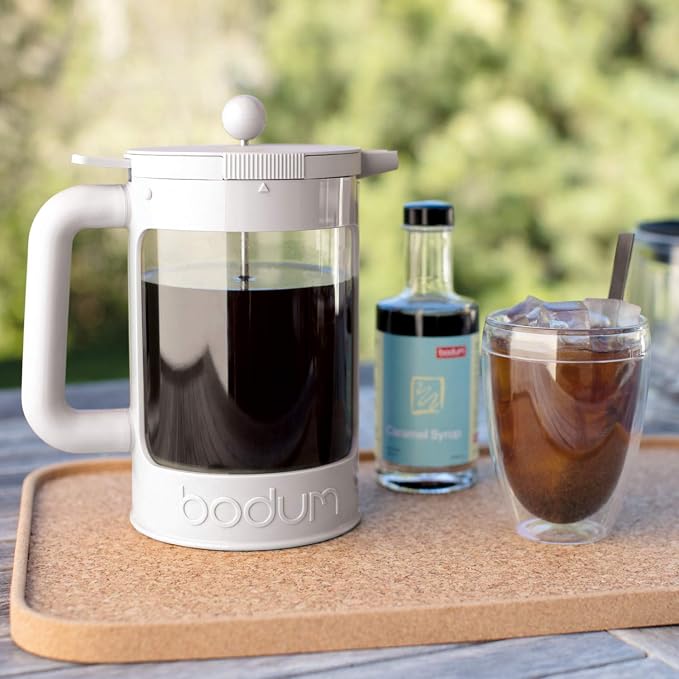 Bodum Bean Cold Brew Coffee Maker Set, 1.5 L/51 oz, White