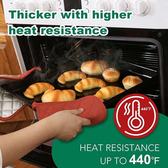 Joyhalo 6 Pack Pot Holders for Kitchen Clearance | Cotton Oven Holder with Great Heat Resistance, Potholders Sets for Kitchen, Countertops, Hot Pots and Pans, Spice