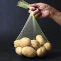 TEMUCY Plastic Mesh Produce Bags, 24 Inch Seafood Boil Bags for Crawfish Crab Shellfish Cooking (Yellow-100PCS)