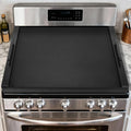 Noodle Board Stove Cover with Handles, Ultra Thick Wood Stove Top Cover Board for Electric/Gas Stove, Counter Space Top Covers Used As Sink Covers & Decorative Tray for Kitchen (Black)
