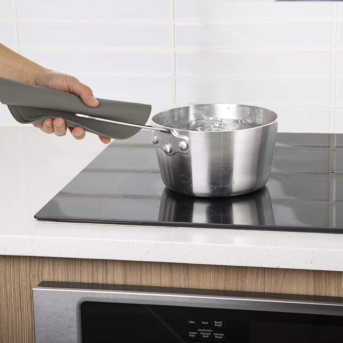 Compact Microwave Multi-Mat, 9.5 Inches, Gray – Microwave Food Splatter Protector & Heat-Resistant Trivet