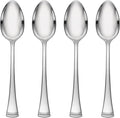 Lenox Portola Dinner Spoons Silverware Set for 4, Flatware | 18/10 stainless steel, mirror finish | dishwasher safe | 7 inch length, great for soup, cutlery set, utensil set