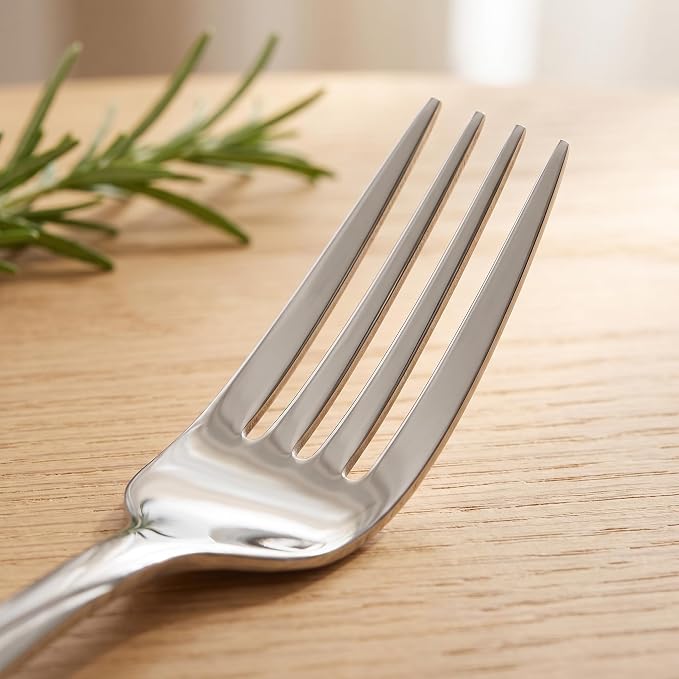 40-Piece Stainless Steel Silverware Set for 8 | Grade 430 Classic Pattern Flatware Set, Heavy Fork Spoon Knife Set for Home, Restaurant, Apartment, Hotel, Dishwasher Safe