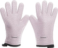 KITCHEN PERFECTION S Silicone Smoker BBQ Gloves - Heat Resistant Oven Mitts | Made For Women, Waterproof, 5-Finger Design For A Better Grip, For Meat Smoking, Grilling, Cooking, Frying Turkey, Grill Gift