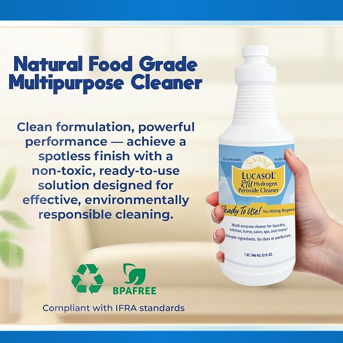 Lucasol Food Grade Hydrogen Peroxide 3% Ready to Use Surface Cleaner
