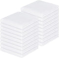Homaxy 100% Cotton Waffle Weave Kitchen Dish Cloths 18-Pack, White | 12 x 12 Inches, Ultra Soft Absorbent Dish Towels, Quick Drying Dish Rags with Hanging Loop