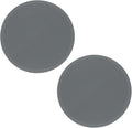 uxcell 2pcs Silicone Trivet Mats 9.8" Dia Round Non-Slip Silicone Pot Holders for Hot Pots and Pans, Heat Resistant Hot Pads for Kitchen Hot Dishes Table Countertops, Grey