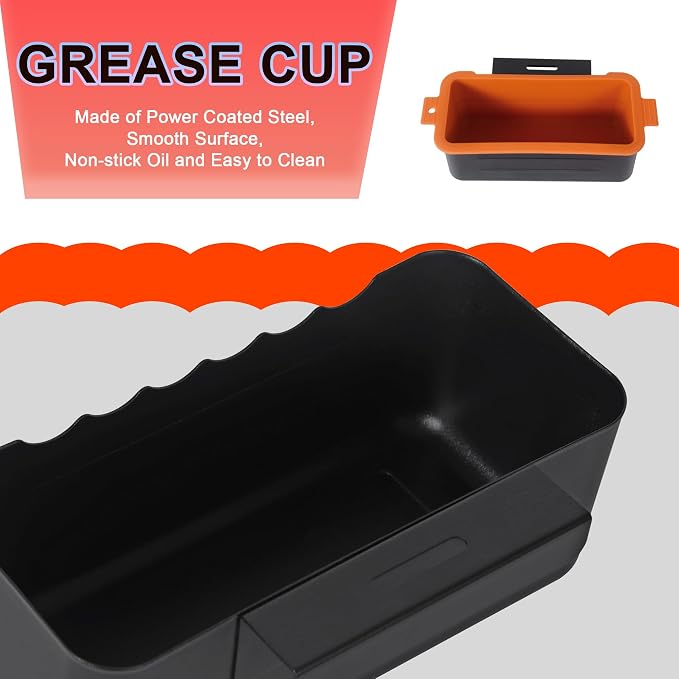 Grease Trap/Griddle Grease Catcher/Drip Tray/Grease Cup Replacement for Blackstone Grill,Grease Catcher for Black Stone Griddle 17, 22, 28, 30 & 36 inches.