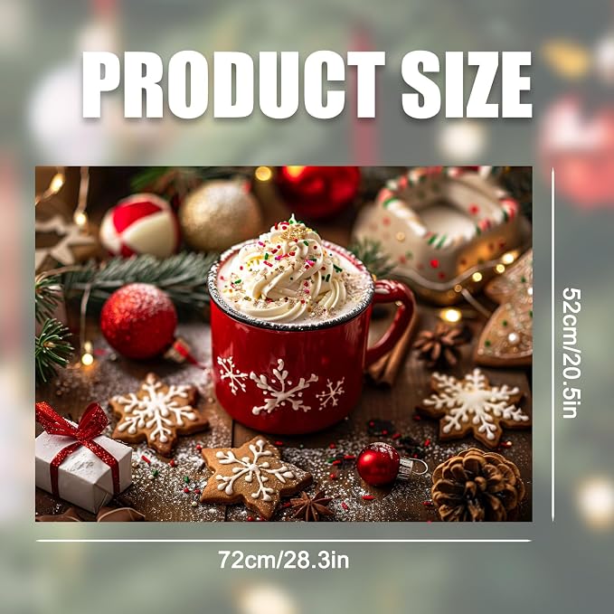 Nuxovilar Red Cup Mug Stove Cover Diatom Mud 28.35x20.47 In | Glass Protector Countertop Mat Counter Saver Cooktop Cover Kitchen Festive Decor Room (Red Cup Pattern)