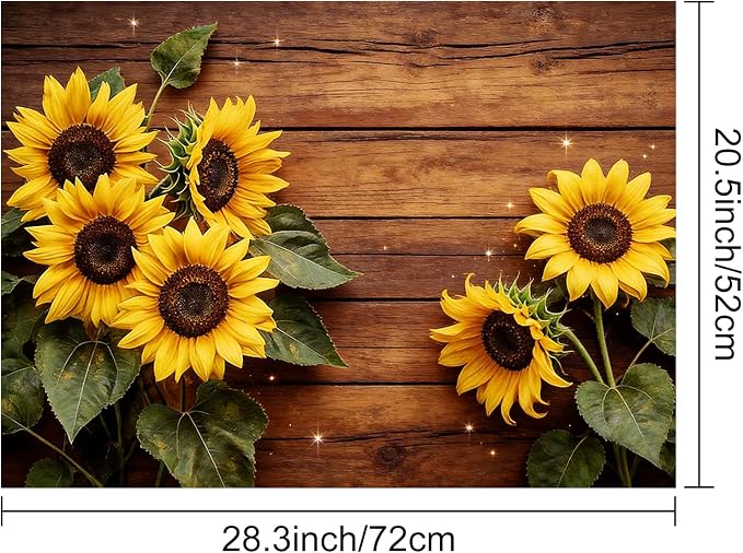 HOMETITUTE Spring Stove Top Cover 28x20 Sunflower Inspirational Heat Resistant