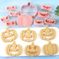 Mini Pumpkin Cookie Cutters, DIY 3d Halloween Raised Design Cookie Stamps | Cookie Cutter Set suitable for Frosting Decoration, Mini Gingerbread Pie Molds, Day of The Dead Decorations