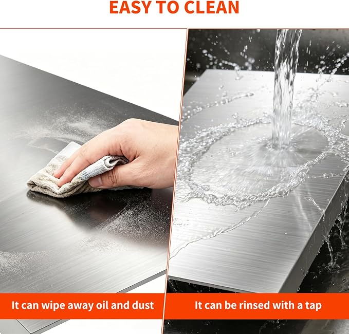 Gas Noodle Board Stove Cover: Mineye Gas Stove Top Cover Stainless Steel, Gas Stove Cover Board for Gas and Electric Stove Range Expanding Kitchen Space, Sliver, Large Size 30"x 22"x2.6"