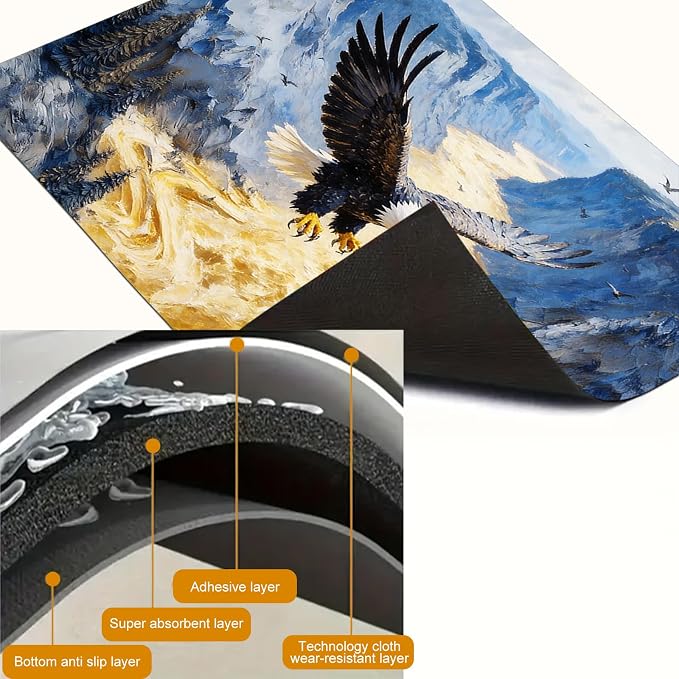 HOMETITUTE Spring Stove Top Cover 28x20 Eagle River Landscape Heat Resistant