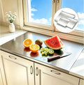 3-Piece Large 100% Pure Titanium Cutting Board with Lip, 2026 New Titanium Cutting Boards for Kitchen Dishwasher Safe, Metal Meat Chopping Board Mat Set for Stainless Steel & Food Prep (L+XL+XXL)