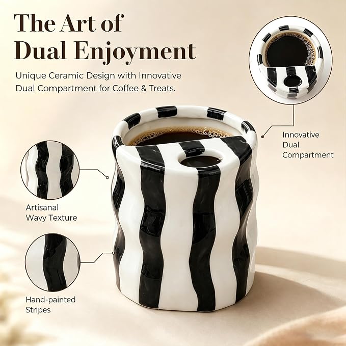 Espresso Cups Ceramic Coffee Mug Series European Striped Dot Coffee Cup And Saucer Mug Cake Plate Afternoon Tea Set Tea Cup And Saucer (Black 3)