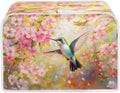 Toaster Cover 2 Slice Bread Toaster Oven Dustproof Cover, Waterproof Kitchen Small Appliance Cover Table Home Kitchen Decor, Birds Cherry Blossom Print