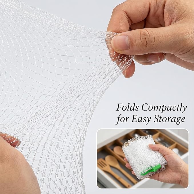 RAINFLOW 50 PCS Mesh Produce Bags - Onion Storage and Seafood Boil Bags | 20-Inch Vegetable Mesh Nets with Loop-Style Closures for Fruits, Potatoes, Seafood and Other Agricultural Products
