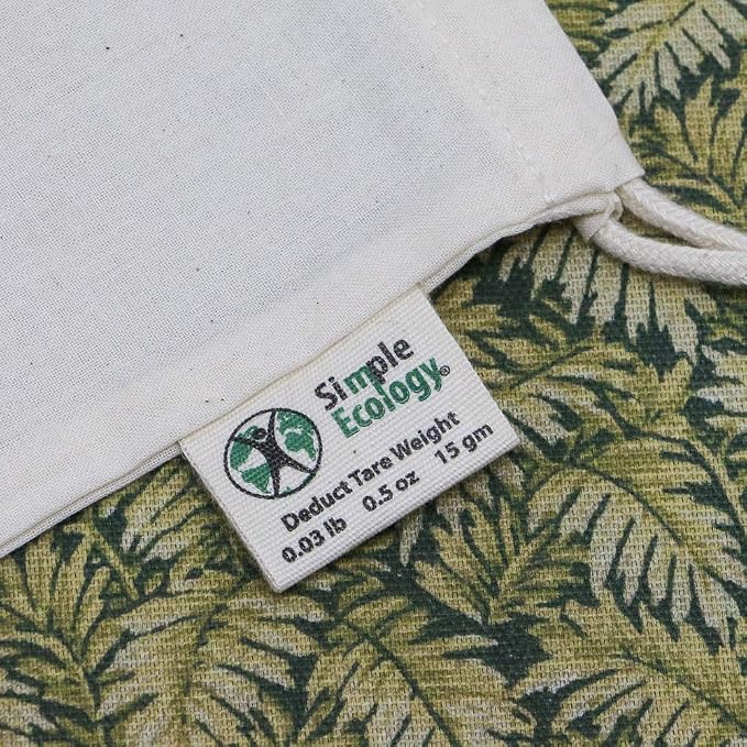 Reusable Grocery Produce Shopping and Storage Bags, Organic Cotton Muslin, XSmall 3 pack